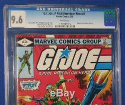 G. I. Joe #1 Comic Book CGC 9.6 Grade 1st Appearance Snake Eyes Cobra Marvel 1982