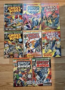 GHOST RIDER #1 (1973) VG /F + 7 Ghost Rider Issues Lot Marvel Offers