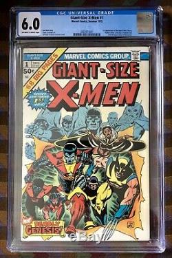 GIANT SIZE X-MEN #1 CGC 6.0 1ST NEW X-MEN 2ND WOLVERINE OW-to-WHITE PAGES 1975