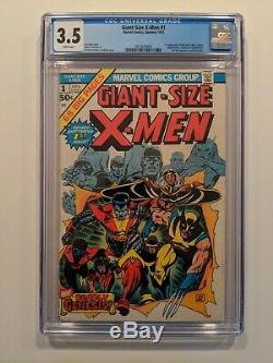GIANT SIZE X-MEN #1 (July 1975, Marvel) CGC 3.5 WHITE Pages