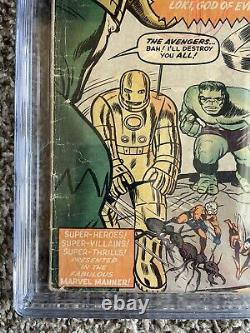 GRAIL! Avengers #1 1963 CGC 2.5 CBCS PGX 1st Silver Age Comic Hulk Thor Iron Man