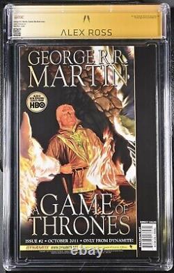 Game of Thrones #1 CGC 9.6 (W) Signed by Alex Ross