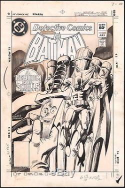 Gene Colan & Dick Giordano Original Batman Detective Comics #528 Skull Cover Art
