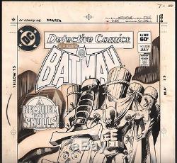 Gene Colan & Dick Giordano Original Batman Detective Comics #528 Skull Cover Art