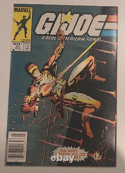 Gi Joe #21 Nmint Newsstand Issue Silent Issue Marvel Comic 1st Storm Shadow 1984