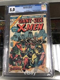 Giant Size X-Men 1 1975 CGC 5.0 Marvel Comic Book Storm Colossus Nightcrawler