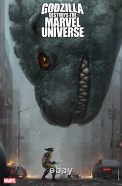 Godzilla Destroys The Marvel Universe #3 hyung Lee 1100 Virgin PRESALE 09/24