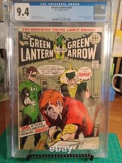 Green Lantern/Green Arrow #85 CGC 9.4 NM? Bronze Age Key? W-Pages? Neal Adams