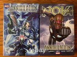 Guardians of Galaxy ANNIHILATION Conquest War Realms 11 book HC Lot complete run
