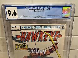 Hawkeye #1? Marvel? CGC 9.6? WHITE? 1983 Limited Series? Mockingbird