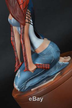 Hot SpiderMan J. Scott Campbell Mary Jane Painted Resin Figure Statue Toy 11