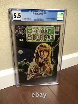 House of Secrets #92 CGC 5.5 VINTAGE DC Comic KEY 1st Swamp Thing by Wrightson