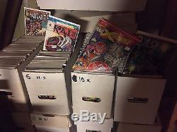 Huge Comic Collection 2800 books 80s & 90s Marvel, Valiant, DC + many signed