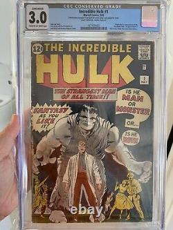 Hulk #1 3.0 CGC Conserved