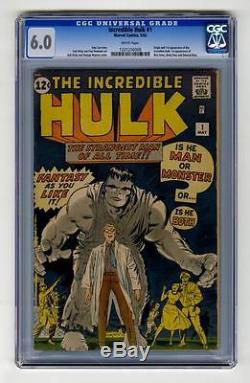 Hulk #1 CGC 6.0 Marvel 1962 Silver Age Holy Grail! RARE! WHITE pages! 129 cm