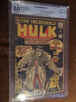 INCREDIBLE HULK #1,2.0 First App. The Hulk Off White Pg. RARE BOOK