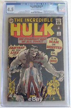 INCREDIBLE HULK 1 CGC 4.5 1096428001 1st ever appearance of the Hulk
