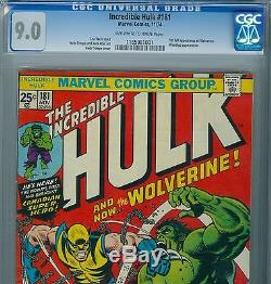INCREDIBLE HULK #181 (1974) CGC 9.0 Marvel Comic Book 1st app of WOLVERINE