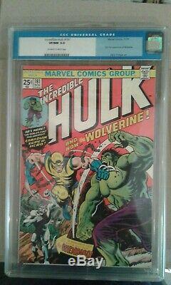 INCREDIBLE HULK #181 1974 CGC 9.0 OFF-WHITE TP WHITE PAGES 1st FULL WOLVERINE