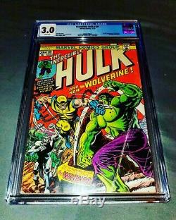 INCREDIBLE HULK #181 CGC 3.0 WHITE PAGES With MVS BEAUTIFUL BOOK