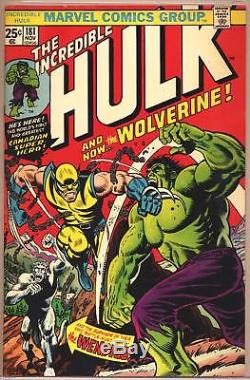 INCREDIBLE HULK #181 CGC 7.0, 1st full app. WOLVERINE! Marvel Comics 1974