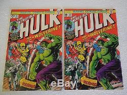 INCREDIBLE HULK, #181 LOT OF 2 WOW First Full Wolverine Appearance (NO RESERVE)
