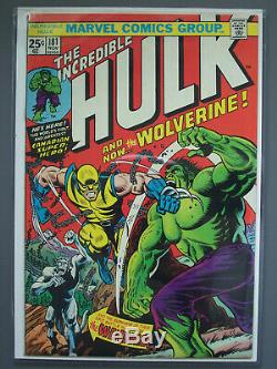 INCREDIBLE HULK #181 MVS, Wolverine Key Issue, Non-restored CGC 8.5+