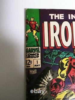 IRON MAN #1 (May 1968 Marvel) INVINCIBLE IRON MAN Origin Nice