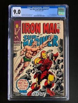 IRON MAN AND SUB-MARINER #1 CGC 9.0 EXCELL Colors/Gloss- NEW CGC Case