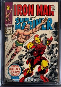 IRON MAN AND SUB-MARINER #1 CGC 9.0 EXCELL Colors/Gloss- NEW CGC Case