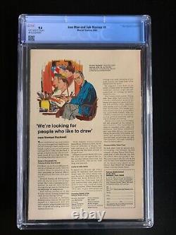 IRON MAN AND SUB-MARINER #1 CGC 9.0 EXCELL Colors/Gloss- NEW CGC Case