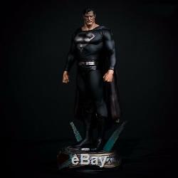 In Stock Private Custom Black SuperMan 1/4 Scale Ploystone Statue