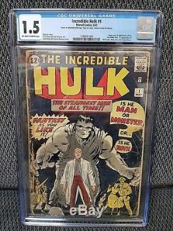 Incredible Hulk #1, CGC, 1.5/Fair to Good, 1st App & Origin Incredible Hulk