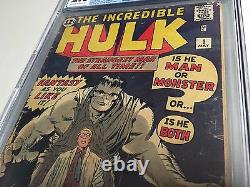 Incredible Hulk # 1 CGC Graded 2.0 Marvel Comic Book Blue Label Marvel KEY WT99