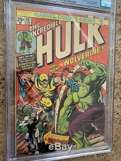 Incredible Hulk #180 #181 #182 1st Appearance Of Wolverine Cgc 8.5 White Pages