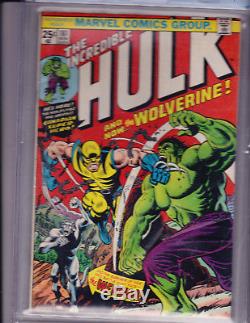 Incredible Hulk #181 1st Full Wolverine Pgx 5.0 Vg/fn 1974 Complete