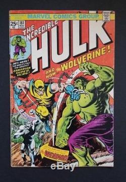 Incredible Hulk #181 1st Wolverine Nice Vg+ (4.5) Or Better Holy Grail