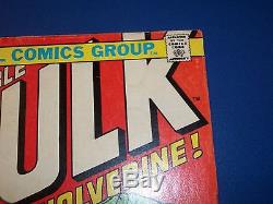 Incredible Hulk #181 Bronze Age 1st Wolverine Enormous Key Wow withMVS