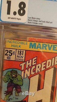 Incredible Hulk #181 CGC 1.8 OW MVS INTACT! 1st Wolverine! COMPLETE COPY