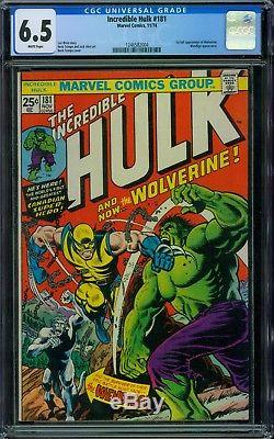 Incredible Hulk 181 CGC 6.5 White Pages