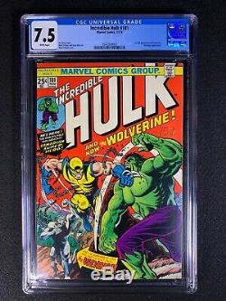 Incredible Hulk #181 CGC 7.5 (1974) 1st full app of Wolverine