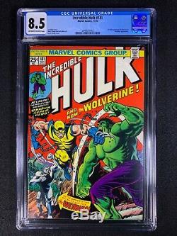 Incredible Hulk #181 CGC 8.5 (1974) 1st app of Wolverine Looks Like 9.0+