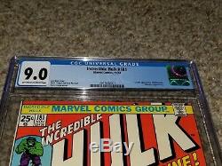 Incredible Hulk 181 CGC 9.0 First Appearance Of Wolverine Not PGX CBCS