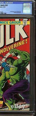 Incredible Hulk #181 CGC 9.6 1st full app WOLVERINE vs HULK Battle cover Marvel