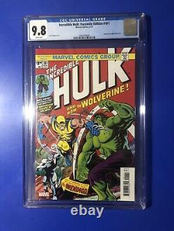 Incredible Hulk #181 Cgc 9.8 1st Appearance Wolverine Facsimile Print Comic 2019