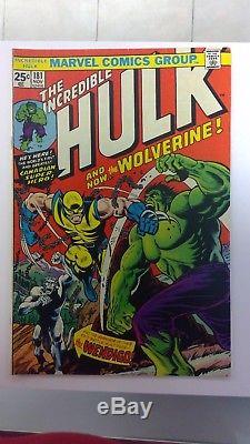 Incredible Hulk #181 First Appearance of Wolverine (estimated 8.0 or higher)