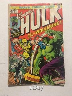 Incredible Hulk 181 No MVS 1st App Wolverine Cover Not Attached, See Pics