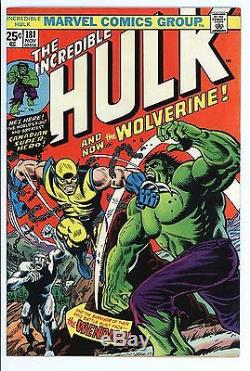 Incredible Hulk #181 Vol 1 Super High Grade 1st App of Wolverine with Marvel Stamp