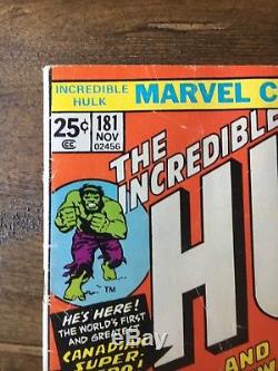 Incredible Hulk 181 With Marvel Stamp 1st app of Wolverine! FN+