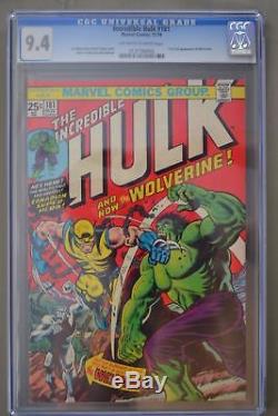 Incredible Hulk #181 cgc 9.4 OWW pages (Nov 1974, Marvel) HOT BOOK